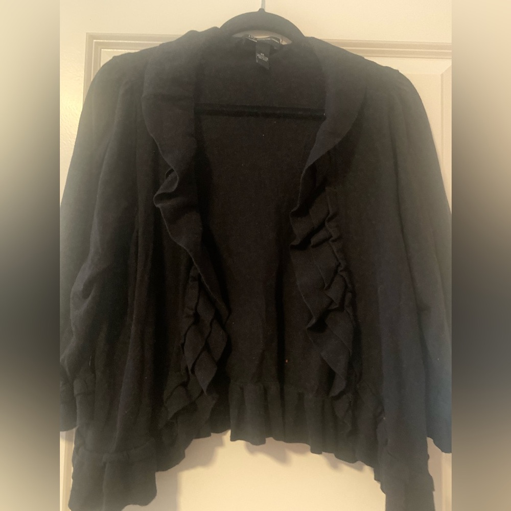 Black cardigan